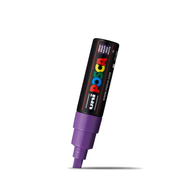 Posca Bold Chisel Tip Marker Violet - Image 2