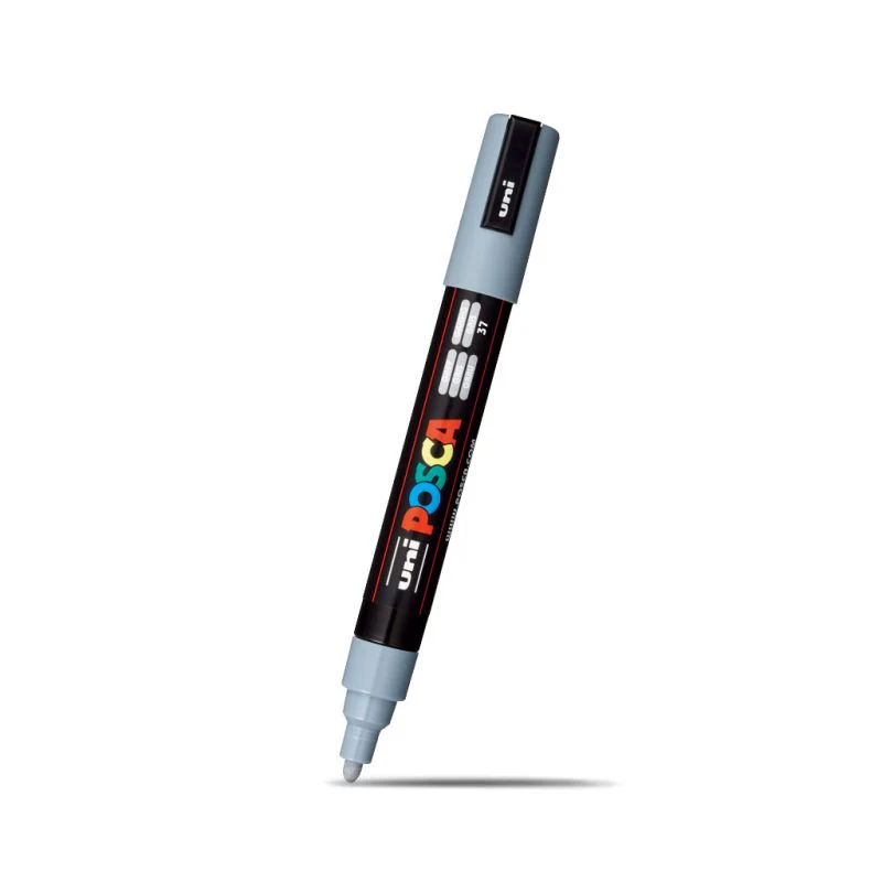 Posca Medium Bullet Tip Marker Grey - Image 2