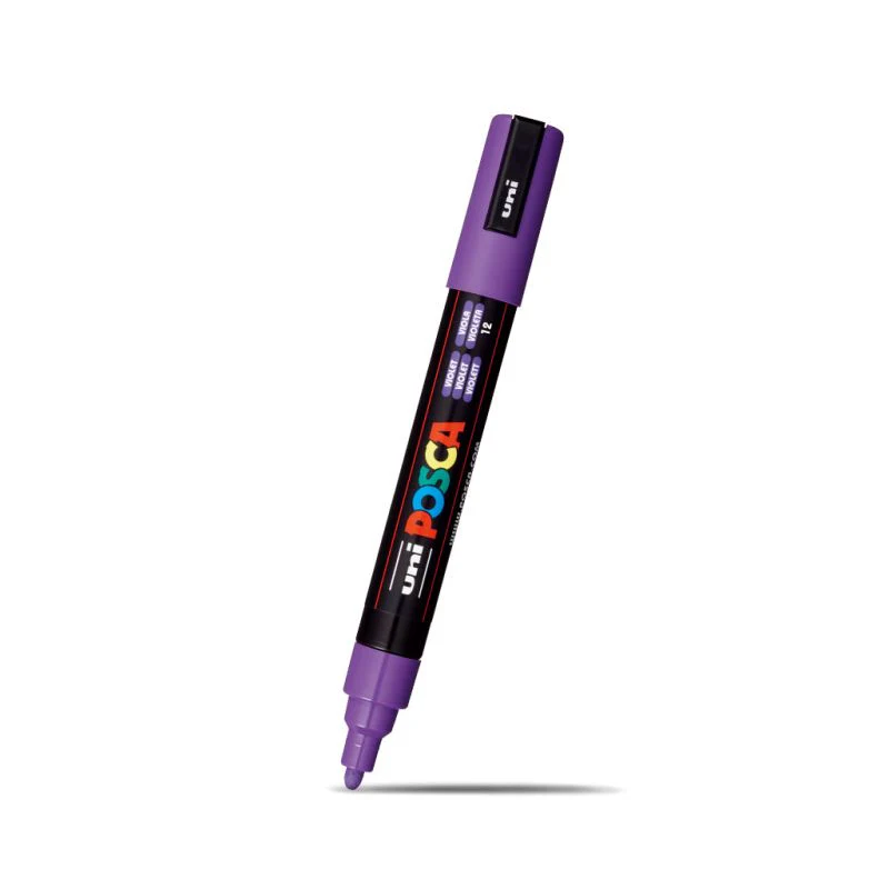 Posca Medium Bullet Tip Marker Violet - Image 2