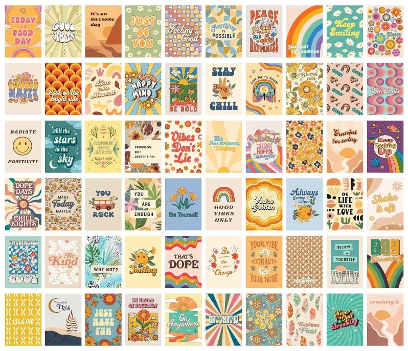 POSITIVE VIBES WALL COLLAGE KIT - Image 4