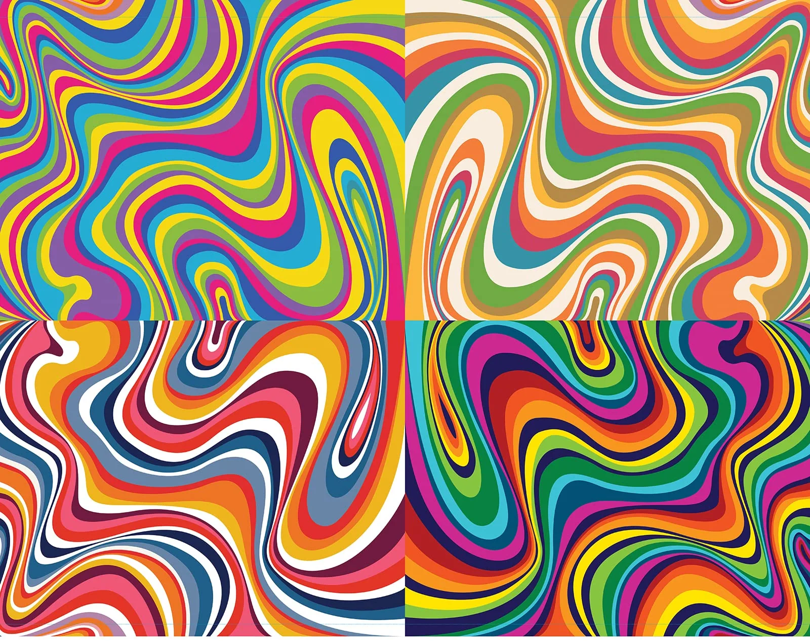 PSYCHEDELIC PATTERNS WRAPPING PAPER 12 SHEETS - Image 3