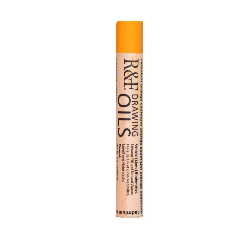 R&F DRAWING OIL STICK CADMIUM ORANGE - Image 3