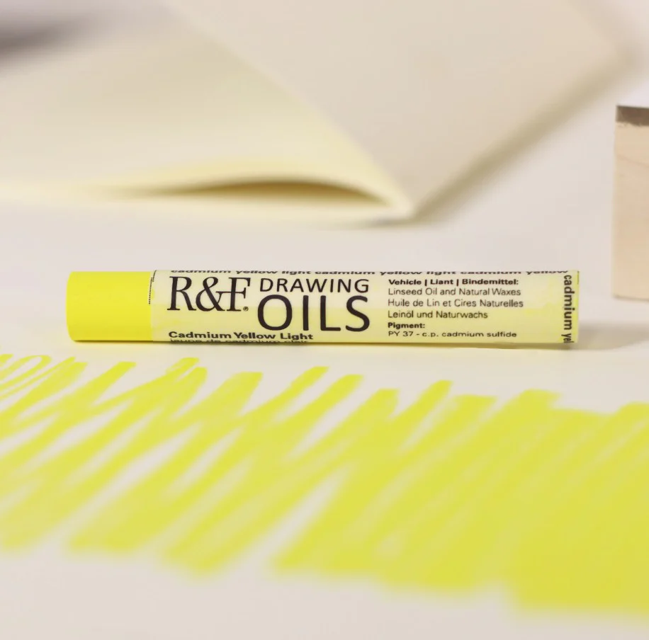 R&F DRAWING OIL STICK CADMIUM YELLOW LIGHT - Image 2