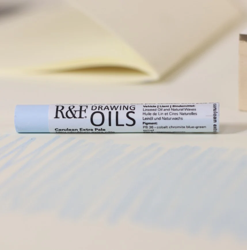 R&F DRAWING OIL STICK CERULEAN EXTRA PALE - Image 2