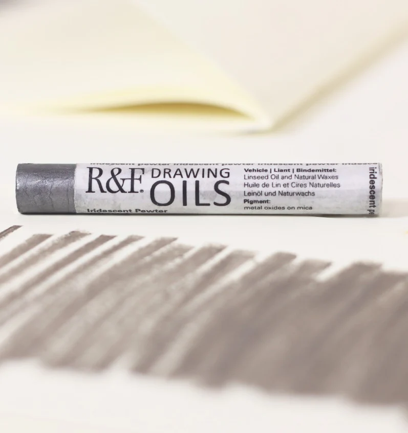 R&F DRAWING OIL STICK IRIDESCENT PEWTER - Image 2