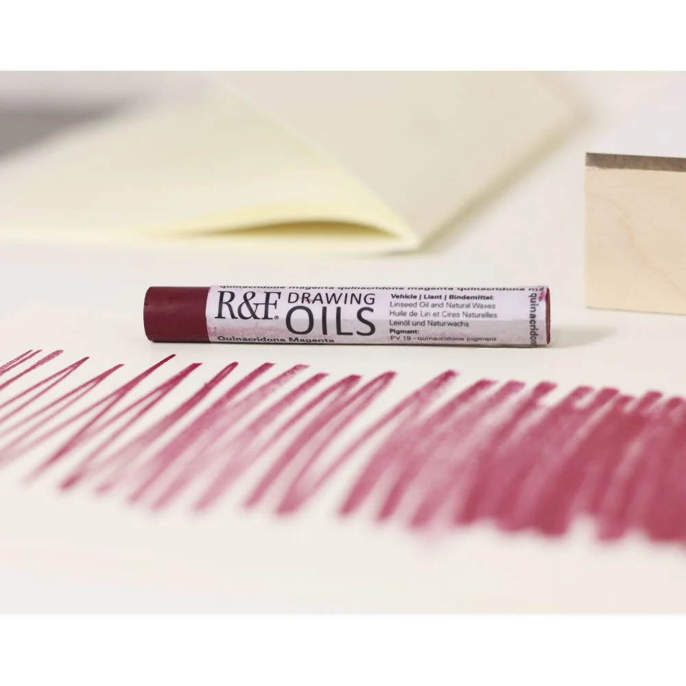 R&F DRAWING OIL STICK QUINACRIDONE MAGENTA - Image 2