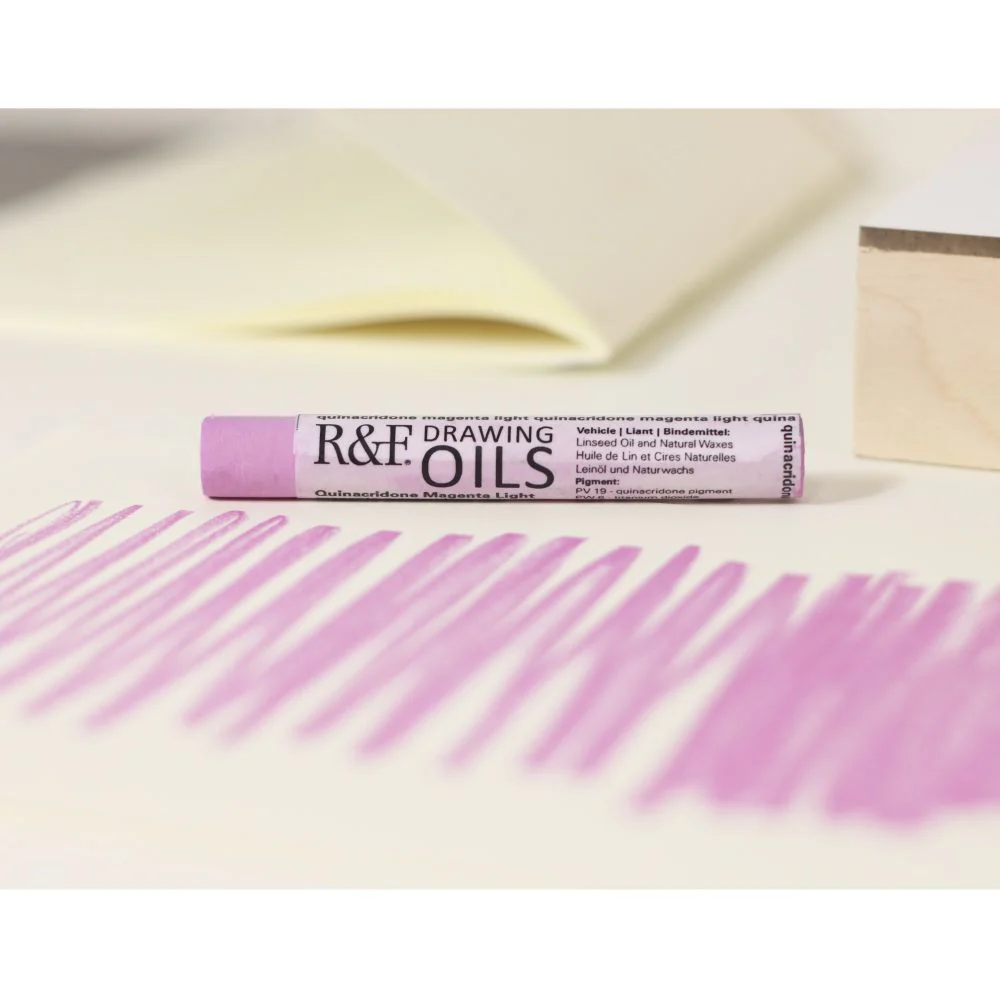R&F DRAWING OIL STICK QUINACRIDONE MAGENTA LIGHT - Image 2