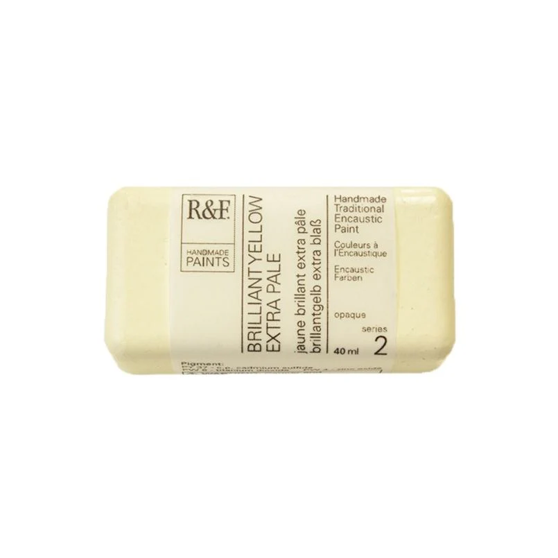 R&F Encaustic Paint Brilliant Yellow X Pale - Image 2