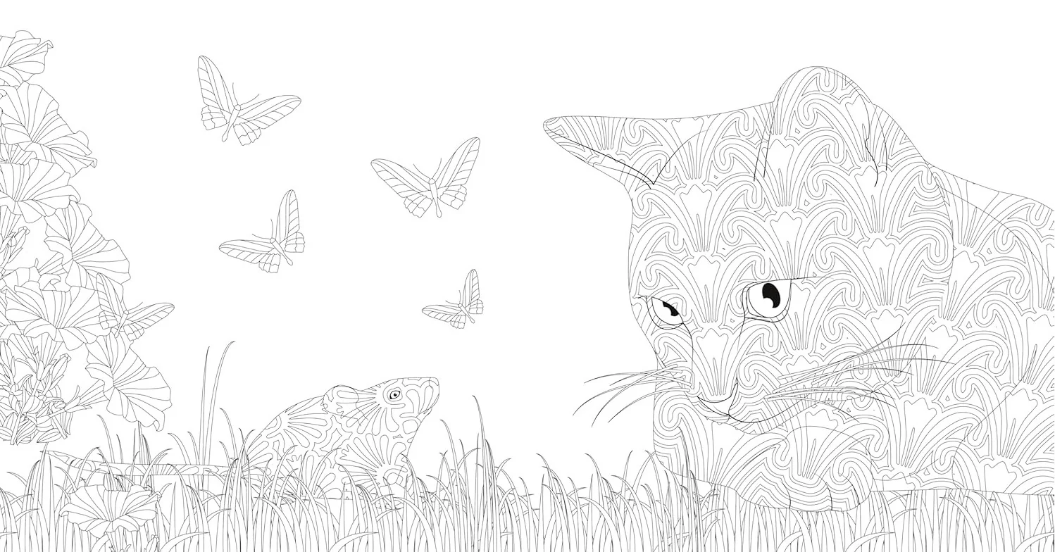 RELAXING CAT COLOURING BOOK - Image 4