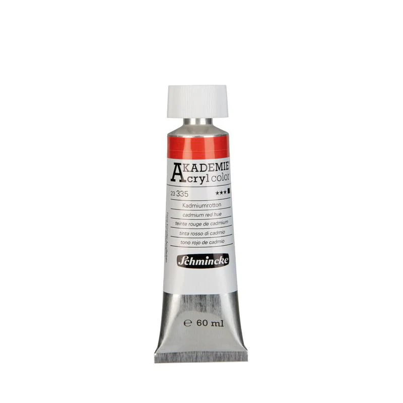 Schmincke Akademie Acrylic Paint Cadmium Red Hue - Image 4