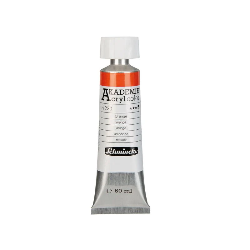 Schmincke Akademie Acrylic Paint Orange - Image 2