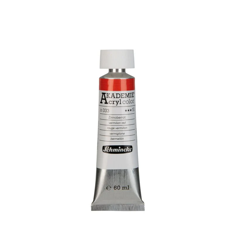 Schmincke Akademie Acrylic Paint Vermilion Red - Image 4