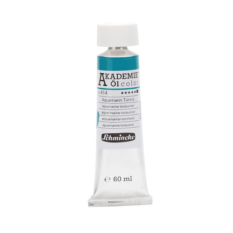 SCHMINCKE AKADEMIE OIL PAINT AQUAMARINE TURQUOISE - Image 4