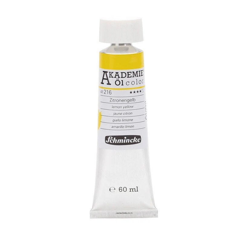 SCHMINCKE AKADEMIE OIL PAINT LEMON YELLOW - Image 4