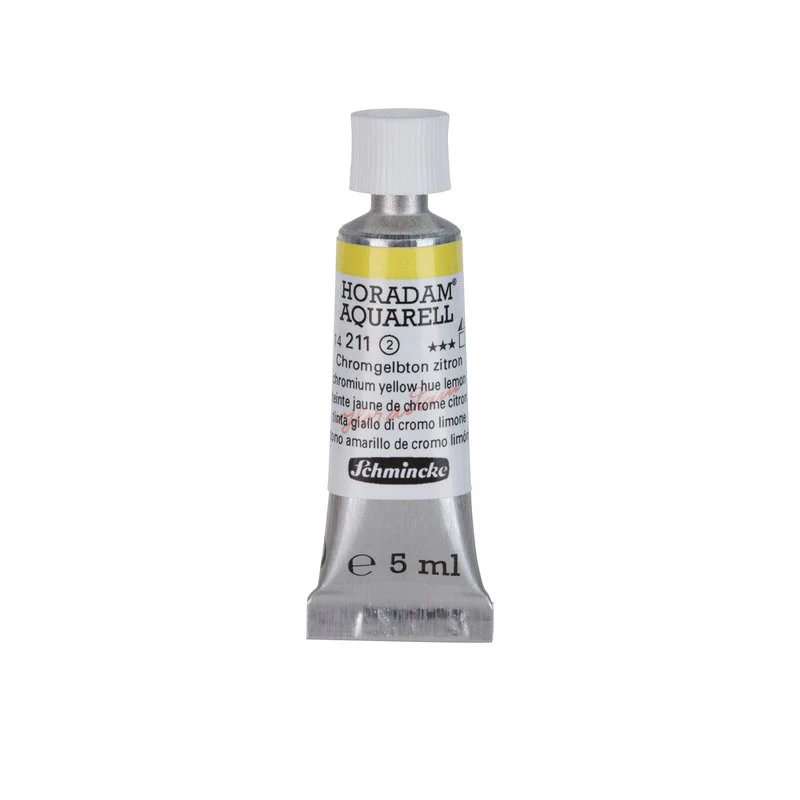 Schmincke Horadam Aquarelle Watercolour Paint Chromium Yellow Hue Lemon - Image 5