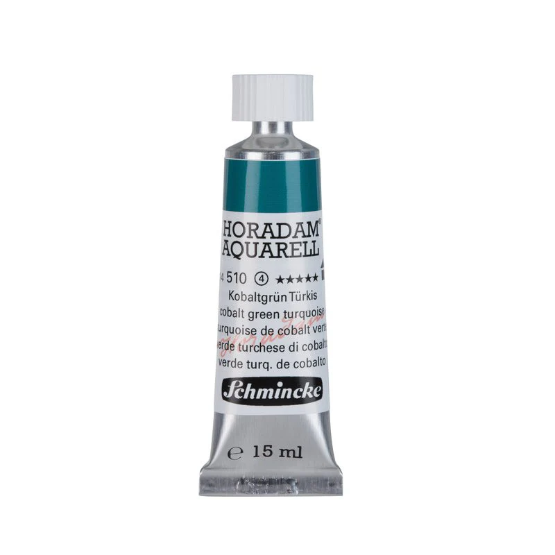 Schmincke Horadam Aquarelle Watercolour Paint Cobalt Green Turquoise - Image 4
