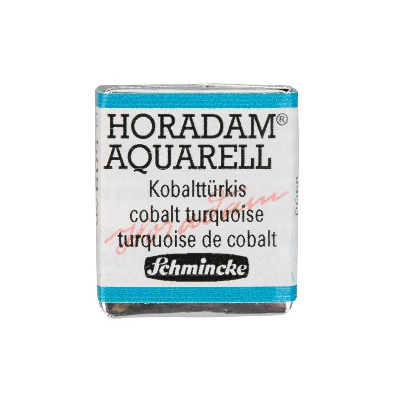 Schmincke Horadam Aquarelle Watercolour Paint Cobalt Turquoise - Image 3