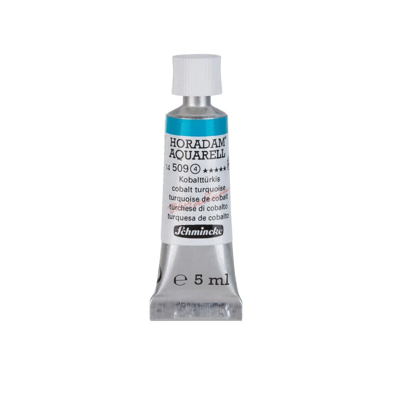 Schmincke Horadam Aquarelle Watercolour Paint Cobalt Turquoise - Image 5