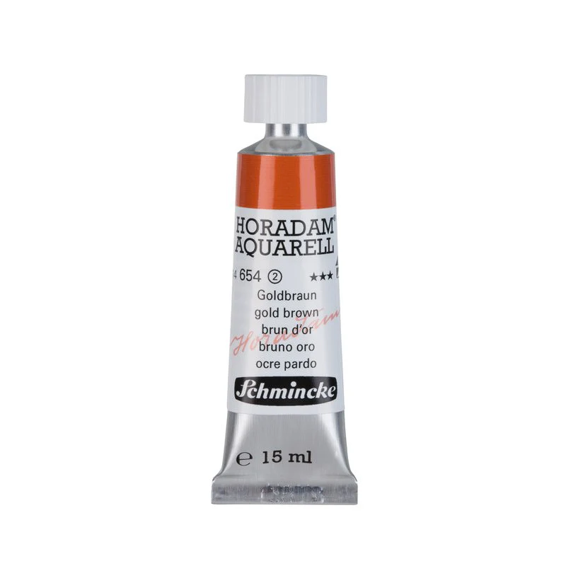 Schmincke Horadam Aquarelle Watercolour Paint Gold Brown - Image 4