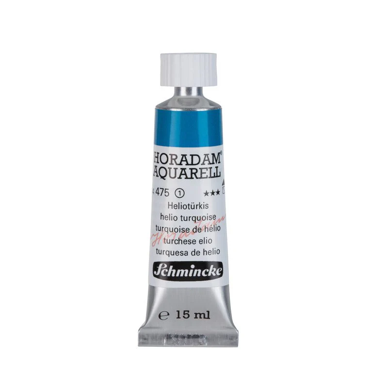 Schmincke Horadam Aquarelle Watercolour Paint Helio Turquoise - Image 4