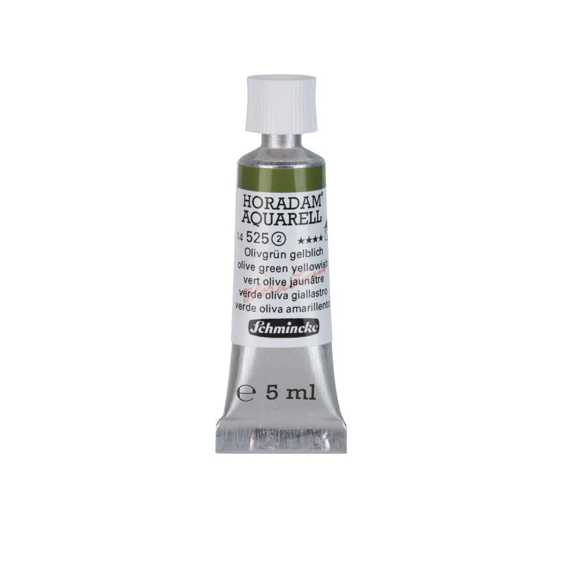 Schmincke Horadam Aquarelle Watercolour Paint Olive Green Yellowish - Image 5