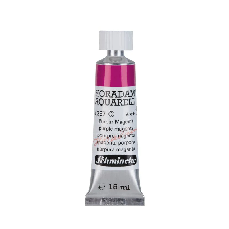 Schmincke Horadam Aquarelle Watercolour Paint Purple Magenta - Image 4