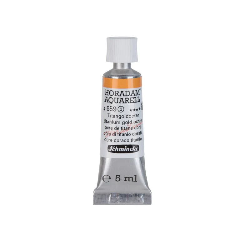Schmincke Horadam Aquarelle Watercolour Paint Titanium Gold Ochre - Image 5