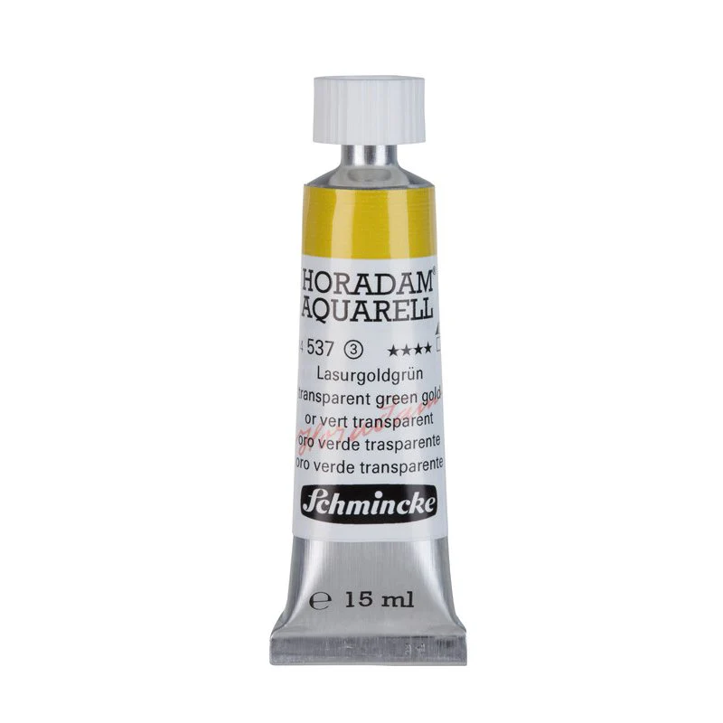 Schmincke Horadam Aquarelle Watercolour Paint Transparent Green Gold - Image 4