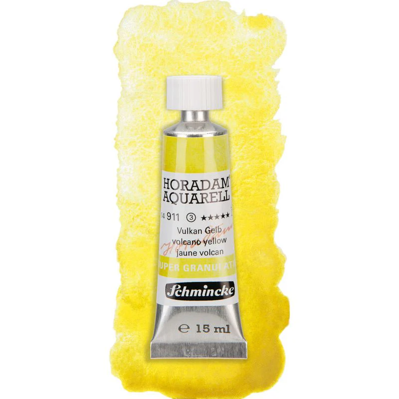 Schmincke Horadam Aquarelle Watercolour Paint Volcano Yellow - Image 4