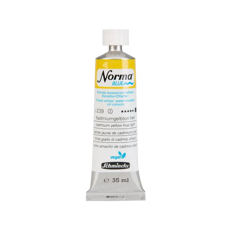 Schmincke Norma Blue Water Mixable Oil Paint Cadmium Yellow Hue Light - Image 4