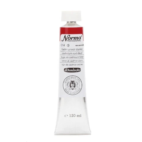 Schmincke Norma Professional Oil Paint Cadmium Red Deep - Image 3