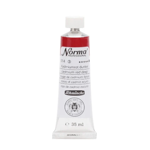Schmincke Norma Professional Oil Paint Cadmium Red Deep - Image 4