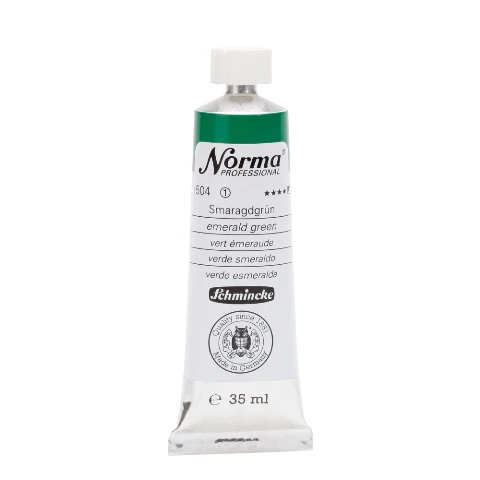 Schmincke Norma Professional Oil Paint Emerald Green - Image 2
