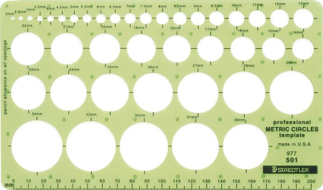 STAEDTLER CIRCLE DRAFTING TEMPLATE - Image 2