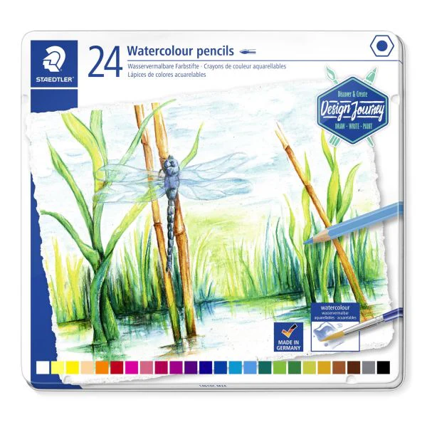 Staedtler Design Journey Watercolour Pencil Watercolour Pencil Tin Set 24
