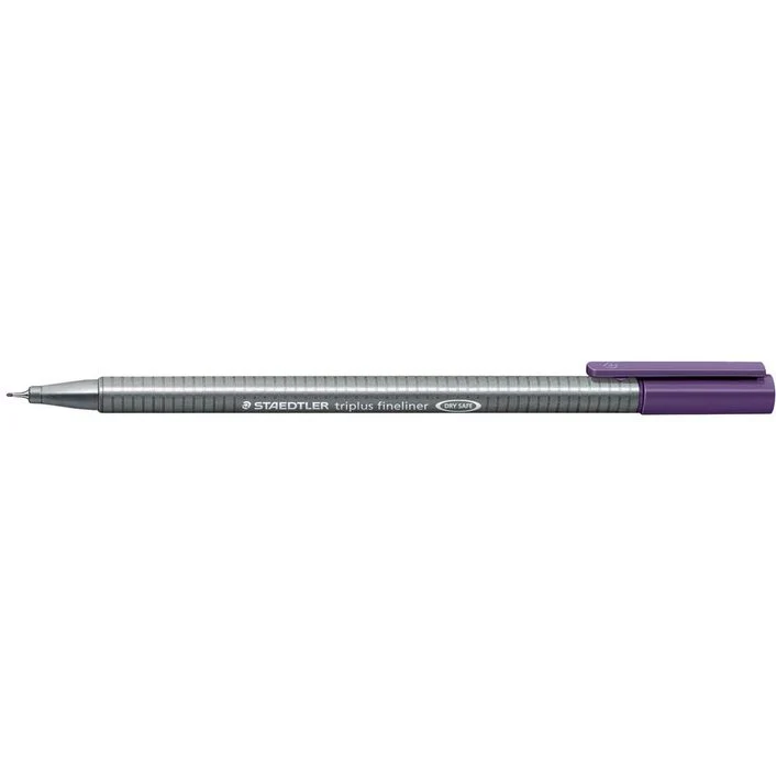Staedtler Triplus Fineliner Pen Red Violet - Image 2