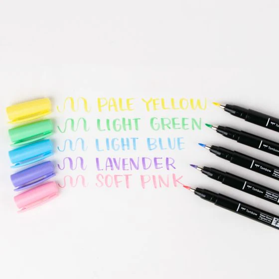 TOMBOW FUDENOSUKE BRUSH PEN SOFT PASTEL LAVENDER - Image 3