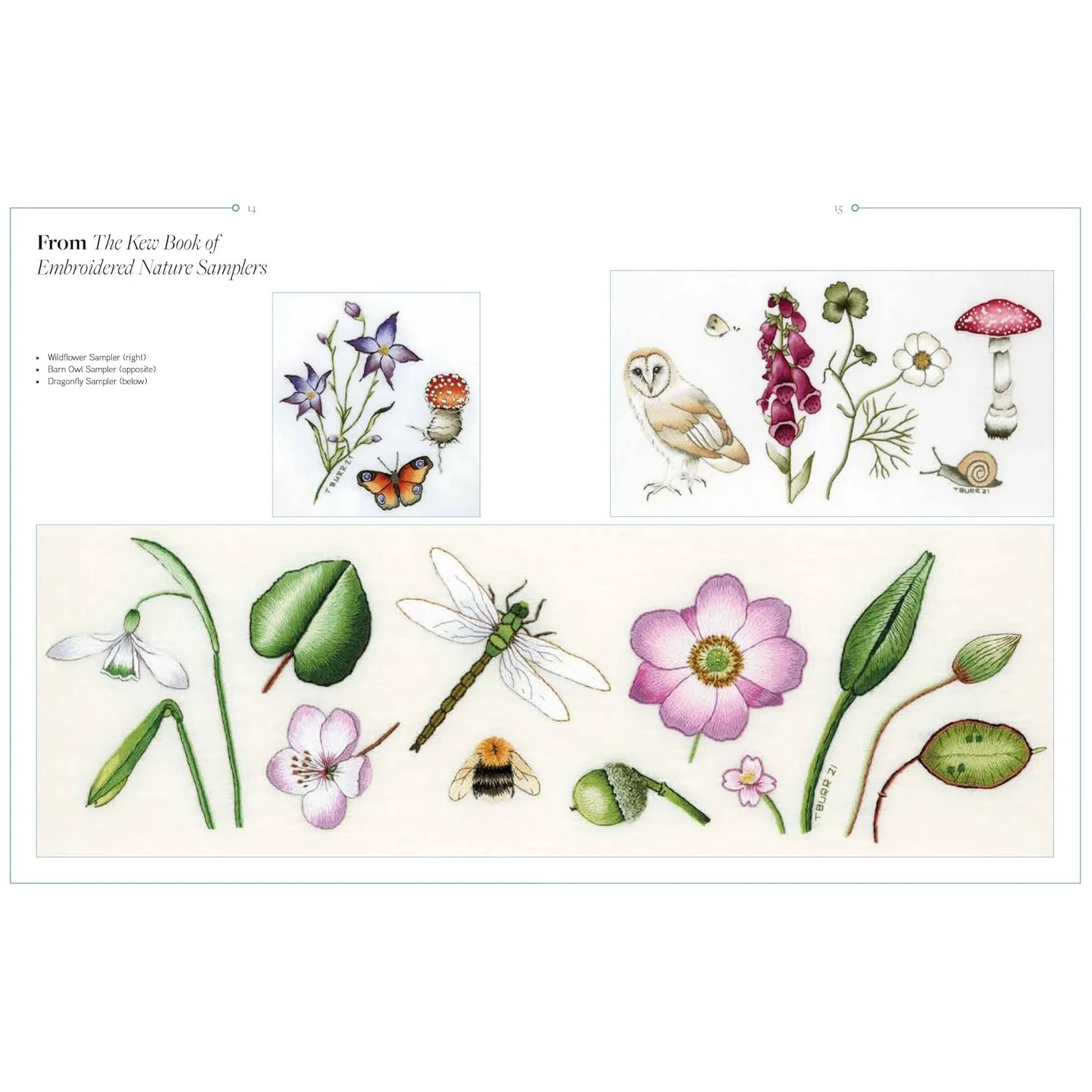 TRISH BURRS NATURE EMBROIDERY 75 TRANSFERS - Image 2