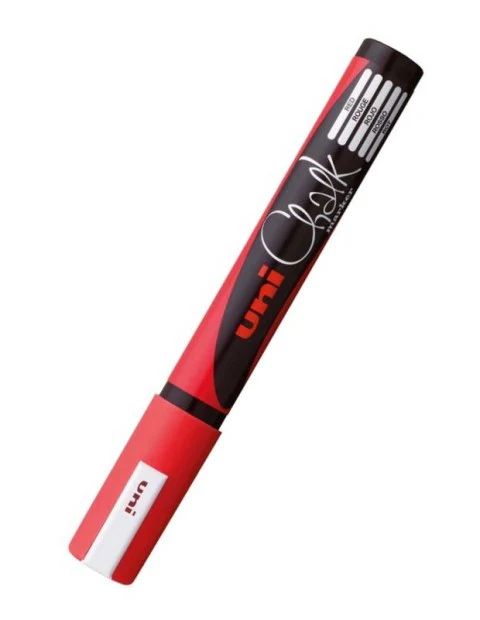 Uni Chalk Marker Red - Image 2