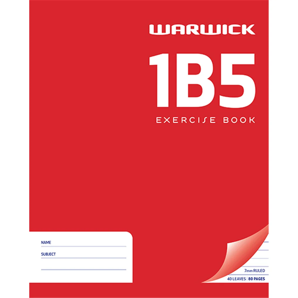 Warwick Exercise Book 1B5 40 Sheets - Image 2