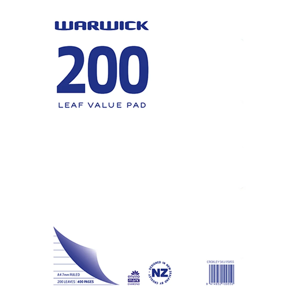 Warwick Value Pad Ruled 200 Sheets - Image 2