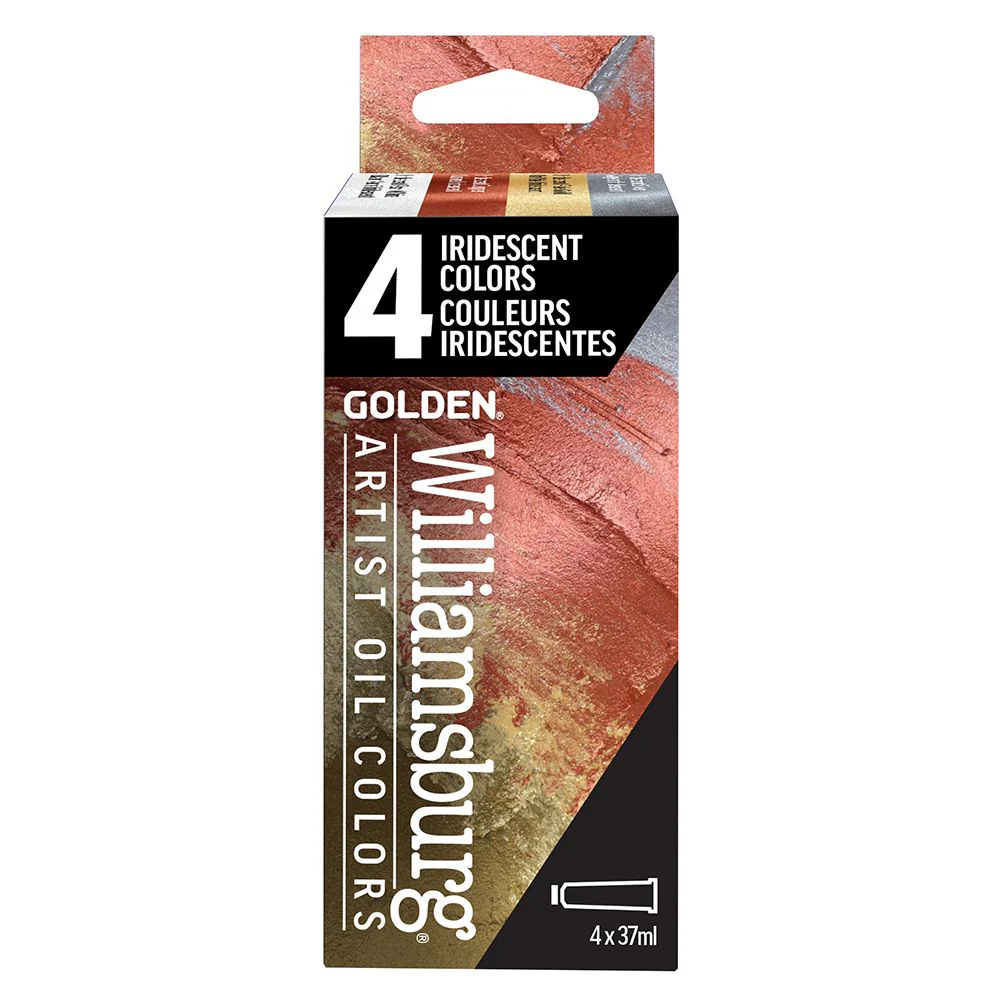 WILLIAMSBURG OIL PAINT IRIDESCENT COLOR SET 4 X 37ML - Image 2