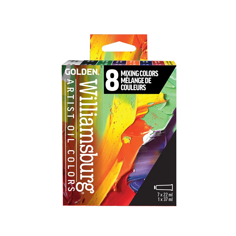 WILLIAMSBURG OIL PAINT MIXING COLOR SET 7 X 22ML + WHITE - Image 2