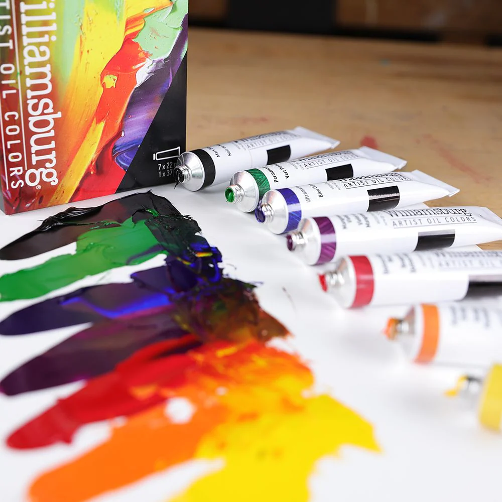 WILLIAMSBURG OIL PAINT MIXING COLOR SET 7 X 22ML + WHITE - Image 3