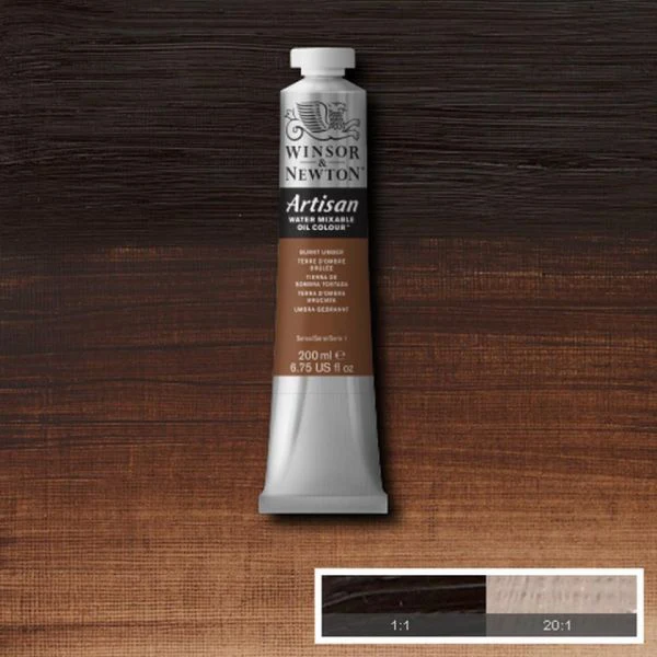 Winsor & Newton Artisan Water-Mixable Oil Paint S1 Burnt Umber - Image 2