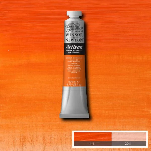 Winsor & Newton Artisan Water-Mixable Oil Paint S1 Cadmium Orange Hue - Image 2
