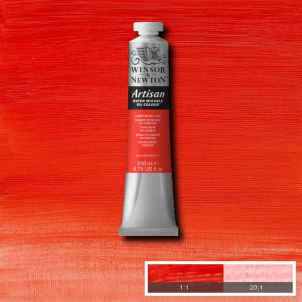 Winsor & Newton Artisan Water-Mixable Oil Paint S1 Cadmium Red Hue - Image 2