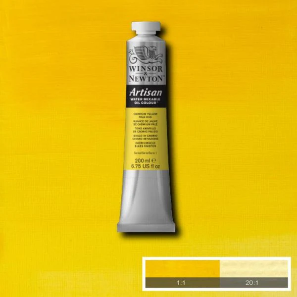 Winsor & Newton Artisan Water-Mixable Oil Paint S1 Cadmium Yellow Pale Hue - Image 2