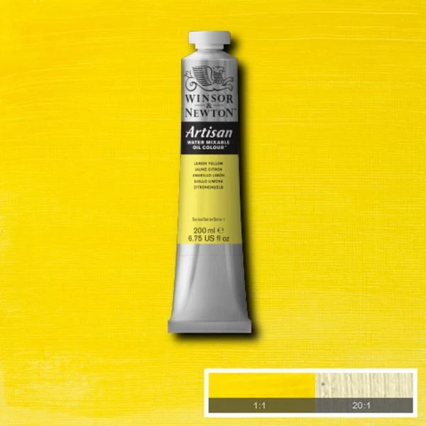 Winsor & Newton Artisan Water-Mixable Oil Paint S1 Lemon Yellow - Image 2