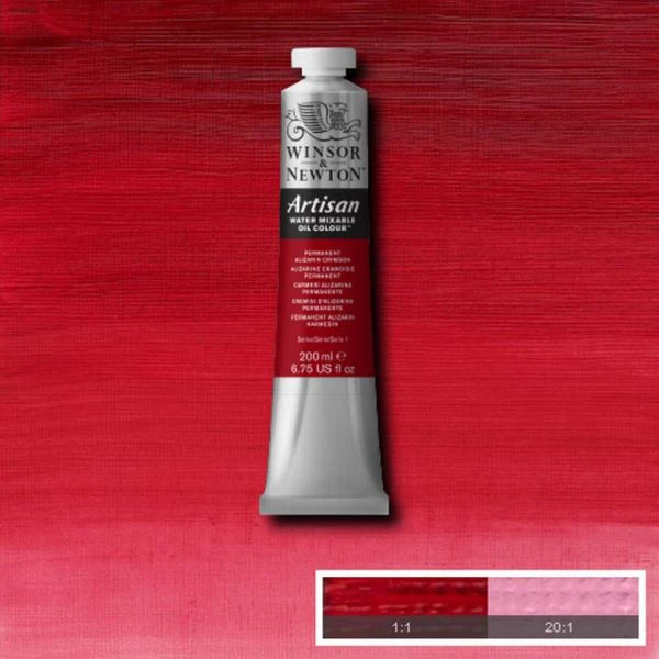 Winsor & Newton Artisan Water-Mixable Oil Paint S1 Permanent Alizarin Crimson - Image 2